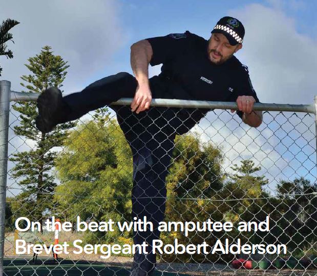 On the beat with amputee and Brevet Sergeant Robert Alderson